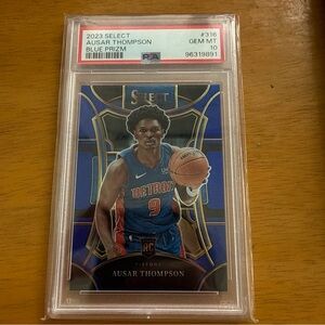 PSA 10 #316 2023 Select Ausar Thompson Blue Prizm Card